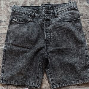 Diesel Charcoal Jean Shorts